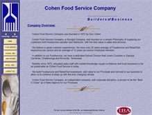 Tablet Screenshot of cohenfoods.com